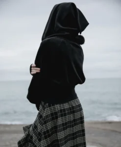 Veste Zippée PUNK RAVE 'lune Noire' -DISCOBOLE Soldes c655 900