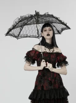 Ombrelle Gothique Romantique PUNK RAVE