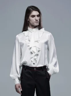 Chemise Vampire Blanche PUNK RAVE