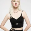 Crop Top PUNK RAVE 'Coeur Brisé' -DISCOBOLE Soldes captureonecatalog4437 900
