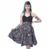 Robe Gothique HEARTLESS 'craft' -DISCOBOLE Soldes craft dress black white heartless 1 900