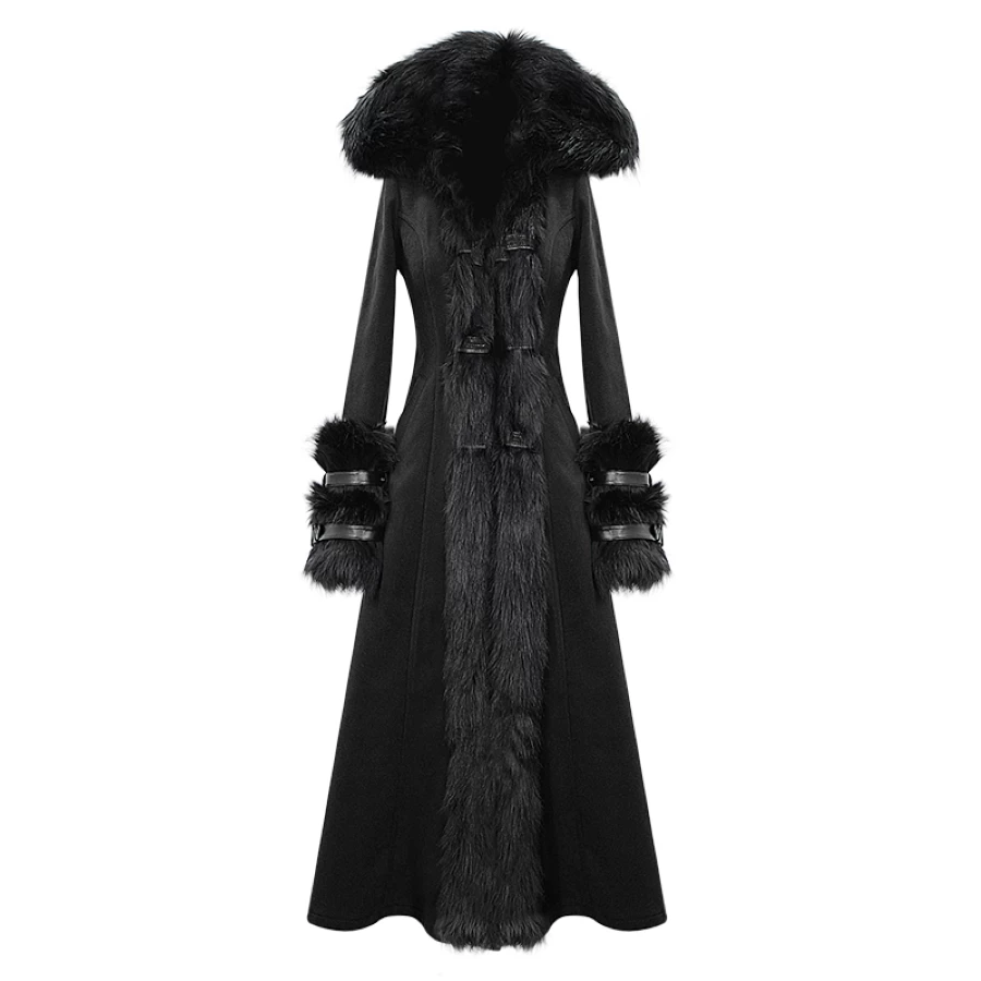Long Manteau DEVIL FASHION 'black Sirena' 8 Long Manteau DEVIL FASHION 'black Sirena' â Image 6