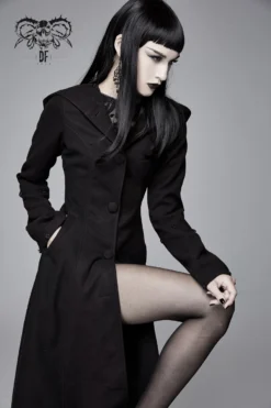 Long Manteau DEVIL FASHION 'black Sirena' 12 Long Manteau DEVIL FASHION 'black Sirena' -DISCOBOLE Soldes ct12610 900