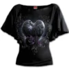 Haut Gothique SPIRAL 'raven Heart' -DISCOBOLE Soldes d085f719 900