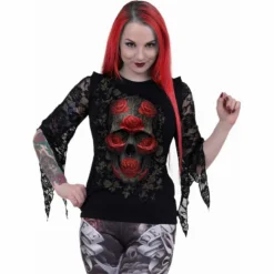 Haut SPIRAL 'ornate Skull' 5 Haut SPIRAL 'ornate Skull' -DISCOBOLE Soldes d103f474 5 900