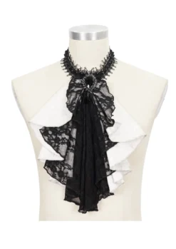 Jabot De Chemise Blanc DEVIL FASHION