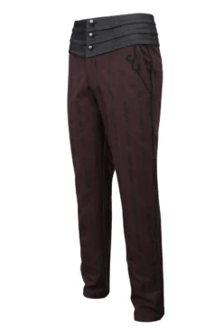 Pantalon Victorien Bordeaux DEVIL FASHION 'Modares' -DISCOBOLE Soldes dsc01790 900