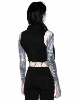 Veste Femme KILLSTAR 'come Undone' -DISCOBOLE Soldes dust storm cropped hoodie kopija 1 1 900