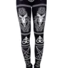 Leggings RESTYLE 'satanic Leggings' -DISCOBOLE Soldes eng pl black gothic leggings with ram skull and pentagram satanic leggings 1732 1 900