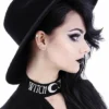 Chapeau Gothique Type Sorcière -DISCOBOLE Soldes eng pl black gothic wide brim hat stiff nugoth headdress witch 1669 1 900