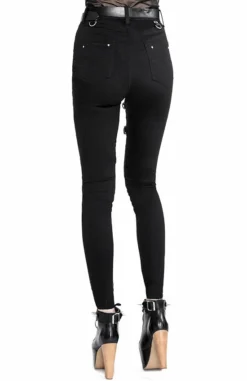 Pantalon RESTYLE 'gothic Harness Jean' -DISCOBOLE Soldes eng pl black gothis harness jeans 2041 7 900