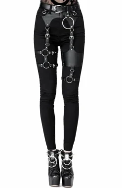 Pantalon RESTYLE 'gothic Harness Jean'