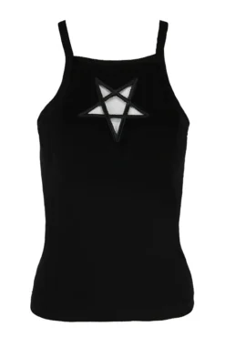 Top Noir RESTYLE 'pentagramme' 11 Top Noir RESTYLE 'pentagramme' -DISCOBOLE Soldes eng pl black womens top triple goddess 1874 1 900
