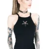 Top Noir RESTYLE 'pentagramme' -DISCOBOLE Soldes eng pl black womens top triple goddess 1874 2 900