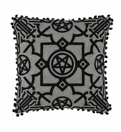 Housse De Coussin RESTYLE 'blair Gray' -DISCOBOLE Soldes eng pl blair gray cushion knitted gothic pillow 2199 1 900