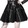 Jupe RESTYLE 'black Circle Moon' -DISCOBOLE Soldes eng pl gothic black short moon mistress skirt 2052 12 900