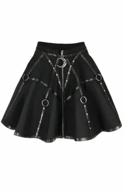 Jupe RESTYLE 'black Circle Moon' 13 Jupe RESTYLE 'black Circle Moon' -DISCOBOLE Soldes eng pl gothic black short moon mistress skirt 2052 1 900