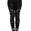 Leggings RESTYLE 'twin Moon' -DISCOBOLE Soldes eng pl twin moon gothic leggings with moon print 1974 1 900