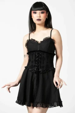 Serre-taille KILLSTAR 'flix Flocked' -DISCOBOLE Soldes flix flocked waspie w b 9aca6195 c2a4 4250 8cda e3f8754245ea x1600 900