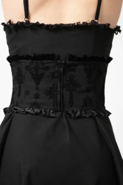 Serre-taille KILLSTAR 'flix Flocked' -DISCOBOLE Soldes flix flocked waspie w d x1600 900