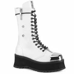 Bottines Blanches DEMONIA 'gravedigger'
