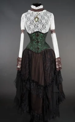 Jupe Steampunk Ă Volants