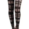 Collants Gothiques Opaques -DISCOBOLE Soldes grid strapping tights 10 900