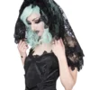 Voile Gothique SINISTER En Dentelle -DISCOBOLE Soldes h056 black gothic lace veil by sinister 02 900