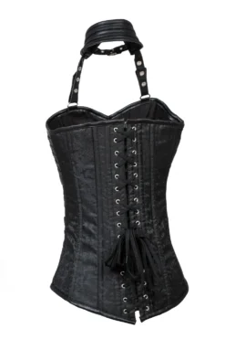 Corset Gothique Noir 'miss Sirenia' -DISCOBOLE Soldes h3862 07