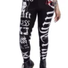 Leggings HEARTLESS Mercredi Addams -DISCOBOLE Soldes heartless b craft leggings black white 1 900