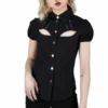 Chemise Femme KILLSTAR 'hellstar' -DISCOBOLE Soldes hellstar lace up shirt c x1600 900