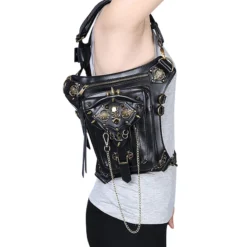 Sacoche Gothique Multi-positions En Simili Cuir -DISCOBOLE Soldes hg061 1 1 900