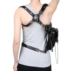 Sacoche Gothique Multi-positions En Simili Cuir -DISCOBOLE Soldes hg061 2 1 900