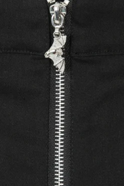 Jupe Courte HELL BUNNY 'cullen' -DISCOBOLE Soldes hlb50065 cullen mini skirt blk 11 900