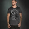 T-shirt Dark Wear HYRAW 'Road 666' -DISCOBOLE Soldes hyraw t shirt homme 666 road dark grey 1 900