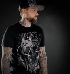 T-shirt Dark Wear HYRAW 'Old Man' -DISCOBOLE Soldes hyraw t shirt homme old man 1 900