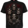 T-shirt Homme SPIRAL 'Faces Of Goth' -DISCOBOLE Soldes image zoom266 900