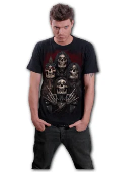 T-shirt Homme SPIRAL 'Faces Of Goth' -DISCOBOLE Soldes image zoom286 900