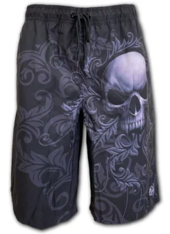 Short De Bain SPIRAL 'skull Scroll'