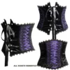 Serre-taille Gothique SINISTER Violet 2 Serre-taille Gothique SINISTER Violet -DISCOBOLE Soldes k062 velvetandtaffetaunderbustcorsetbysinister 900