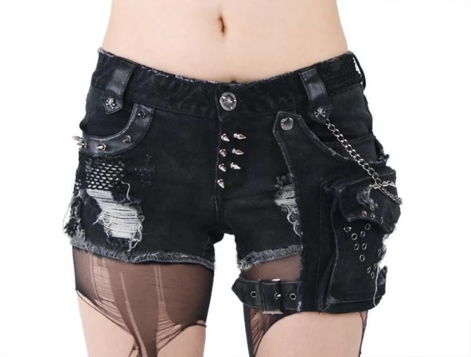 Short Gothique Femme PUNK RAVE 4 Short Gothique Femme PUNK RAVE – Image 2