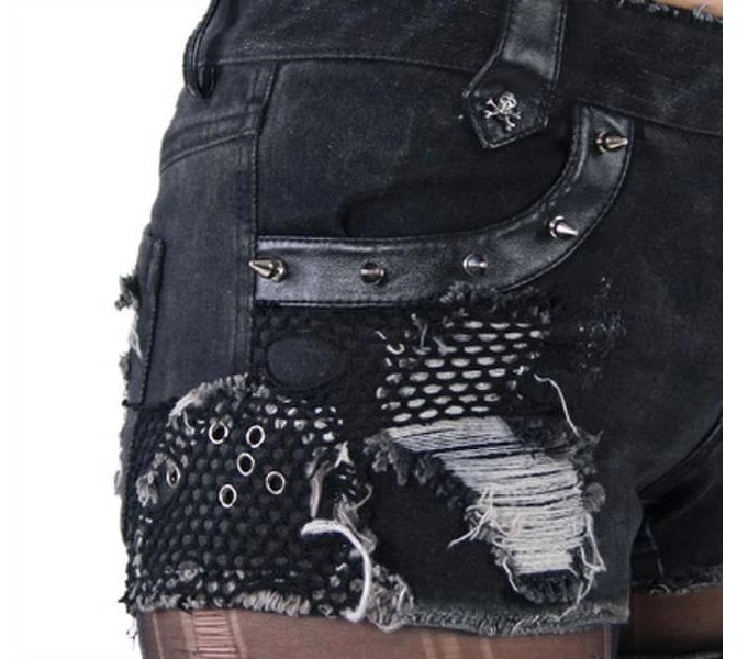 Short Gothique Femme PUNK RAVE 7 Short Gothique Femme PUNK RAVE – Image 5