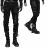 Pantalon Homme PUNK RAVE 'black Storm' -DISCOBOLE Soldes k339 900
