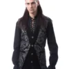 Gilet Victorien POIZEN INDUSTRIES 'kaden' -DISCOBOLE Soldes kaden vest mens silver brocade poizen industries 1 900