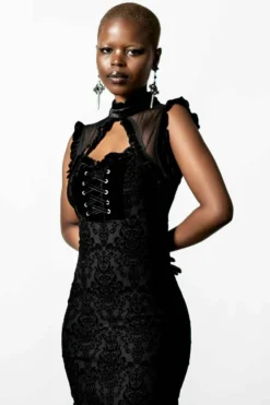 Robe KILLSTAR 'Lady Anti-Christ' -DISCOBOLE Soldes lady anti christ midi dress e x1600 900