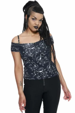 Haut KILLSTAR 'lulu Bardot Top'