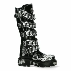 Bottes Cuir New Rock M-MET033-C1 -DISCOBOLE Soldes m met033 c1 1 900