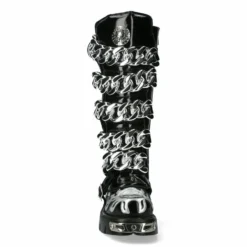 Bottes Cuir New Rock M-MET033-C1 -DISCOBOLE Soldes m met033 c1 3 900