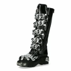 Bottes Cuir New Rock M-MET033-C1 -DISCOBOLE Soldes m met033 c1 4 900