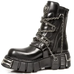 Bottes Gothique New Rock M.1011-S1 -DISCOBOLE Soldes m 1011s1 4